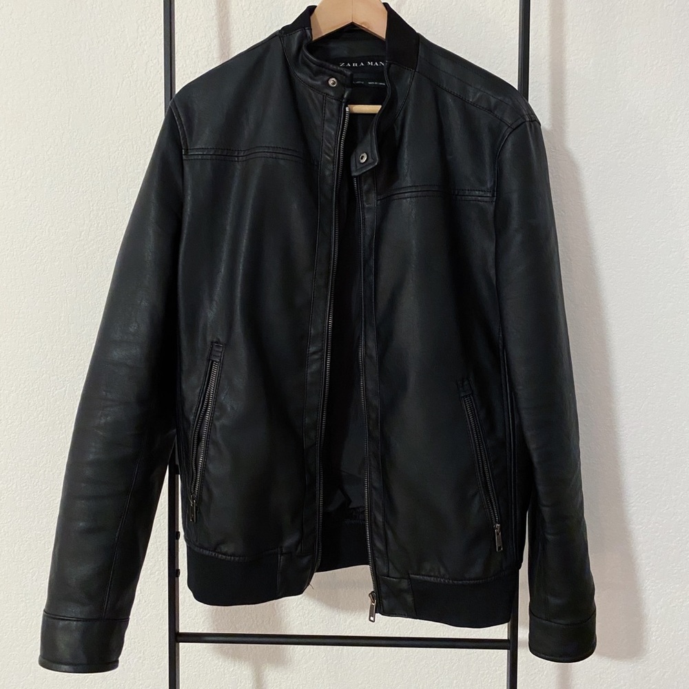 Zara Black Leather Jacket